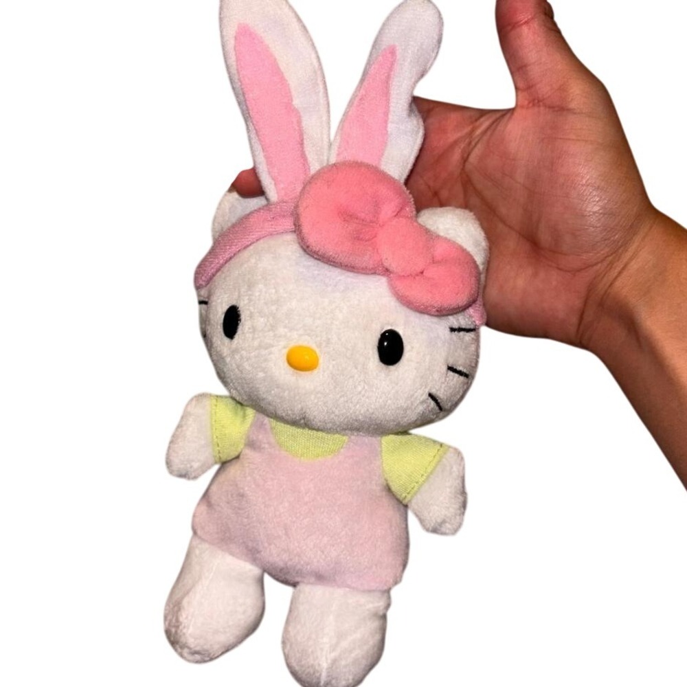 Hello Kitty Plush Easter Bunny Costume Pink Bow Collectible Toy
